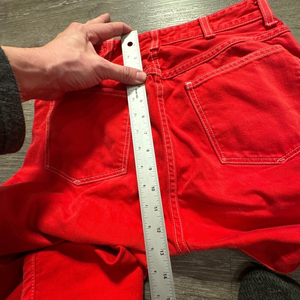 Rag Bone Jeans Womens 27 Red Denim 100% Cotton Slim Straight 27x27 Casual Adult - Picture 8 of 11